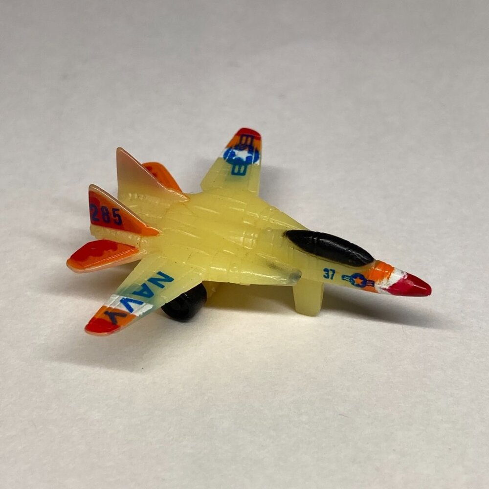 Micro Machines Military F-14 Tomcat Fighter Aircraft Navy Yellow Funrise 1988